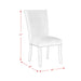 Francesca Rectangular Dining Grey Velvet Side Chair W/ Nailhead Trim (2 Per Pack) - Sweet Furniture (Columbus, Ohio)
