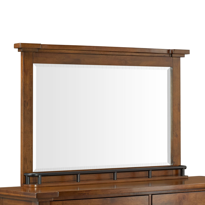 Gage Dresser & Mirror Set in Chestnut - Sweet Furniture (Columbus, Ohio)