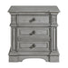 Glenmore 3-Drawer Nightstand with USB in Aged Grey - Sweet Furniture (Columbus, Ohio)
