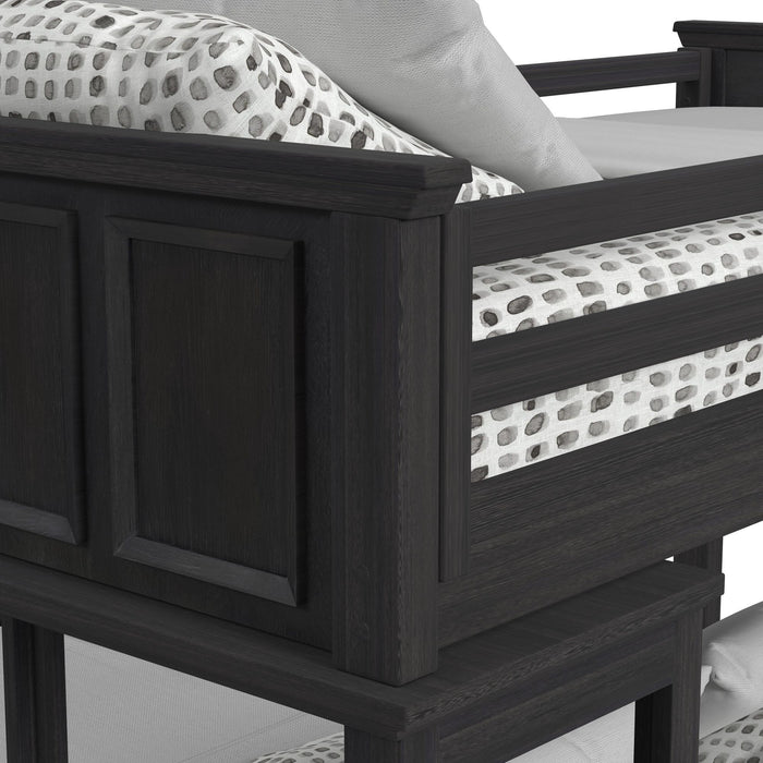 Hampton Kids Over Loft with Ladder and Desk with Speaker