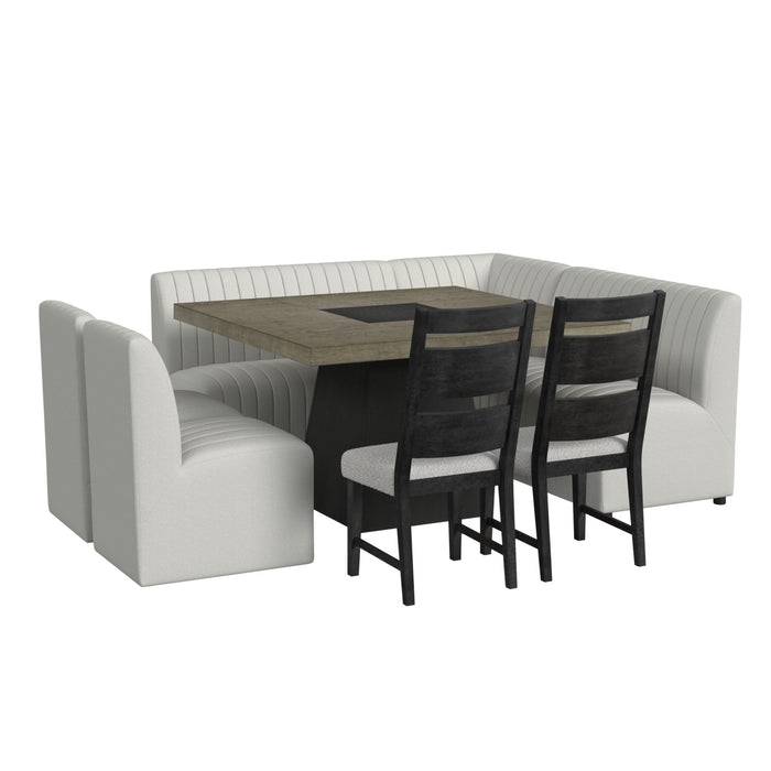 Jemma Upholstered Side Chair in Beige Linen (2 Per Carton) - Sweet Furniture (Columbus, Ohio)