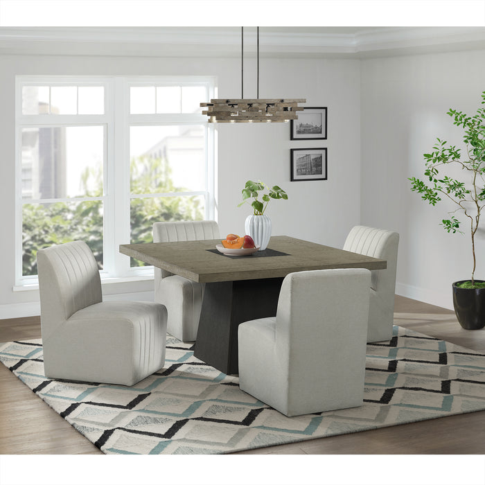 Jemma Upholstered Side Chair in Beige Linen (2 Per Carton) - Sweet Furniture (Columbus, Ohio)