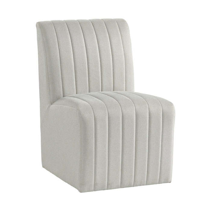 Jemma Upholstered Side Chair in Beige Linen (2 Per Carton) - Sweet Furniture (Columbus, Ohio)