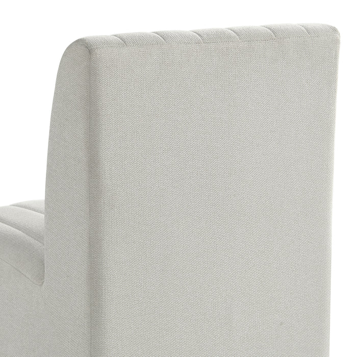 Jemma Upholstered Side Chair in Beige Linen (2 Per Carton) - Sweet Furniture (Columbus, Ohio)