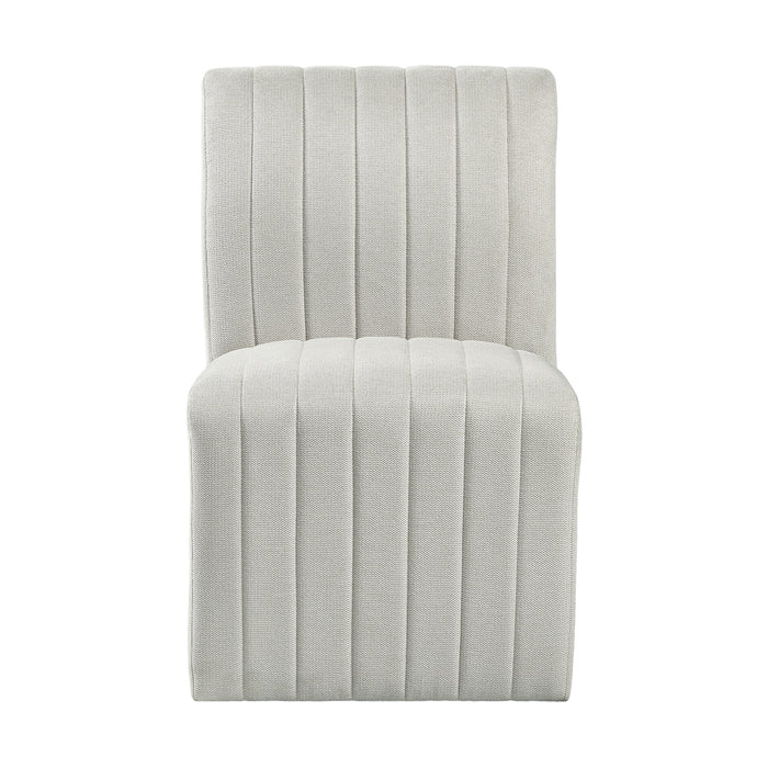 Jemma Upholstered Side Chair in Beige Linen (2 Per Carton) - Sweet Furniture (Columbus, Ohio)