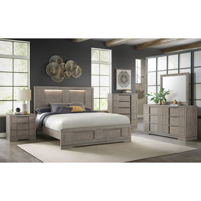 Kelis 6-Drawer Dresser in Grey - Sweet Furniture (Columbus, Ohio)