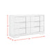 Kelis 6-Drawer Dresser in Grey - Sweet Furniture (Columbus, Ohio)