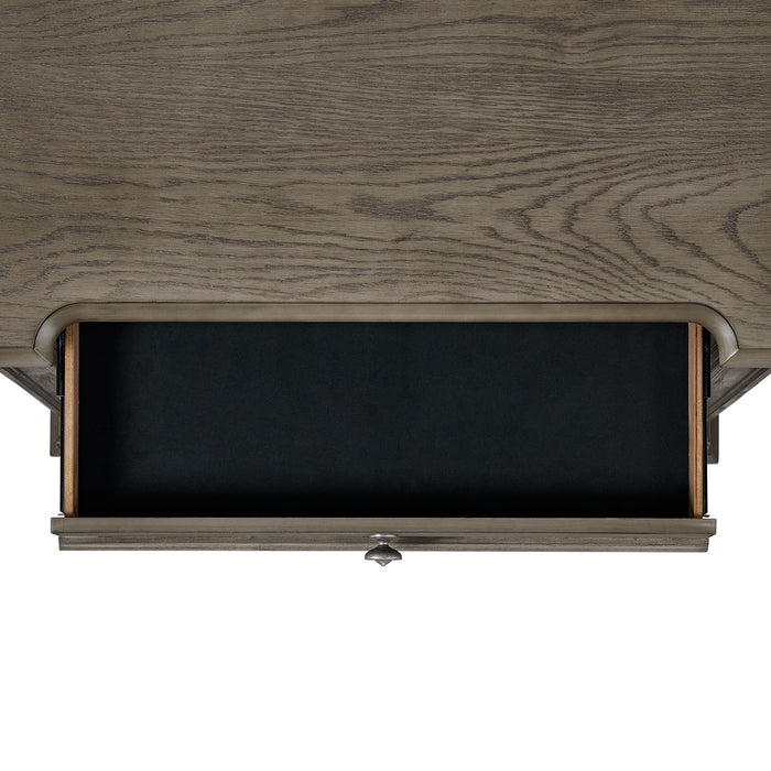 Kings Court 3-Drawer Nightstand (Sliding Top) in Grey - Sweet Furniture (Columbus, Ohio)