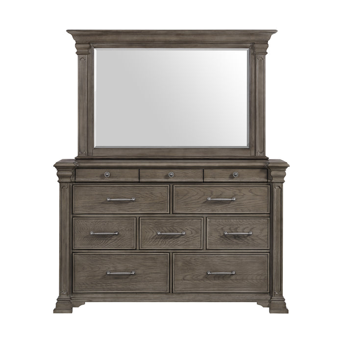Kings Court Dresser & Mirror in Grey - Sweet Furniture (Columbus, Ohio)
