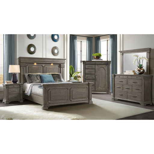 Kings Court 1 Door and 7-Drawer Chest in Grey - Sweet Furniture (Columbus, Ohio)