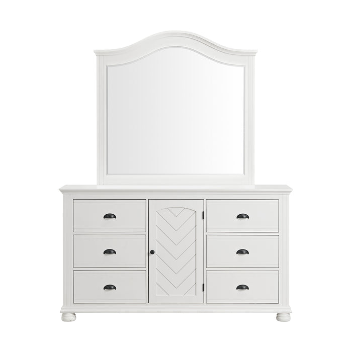 Kona Dresser and Mirror Set in White