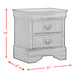 Louis Philippe 2-Drawer Nightstand in Cherry - Sweet Furniture (Columbus, Ohio)