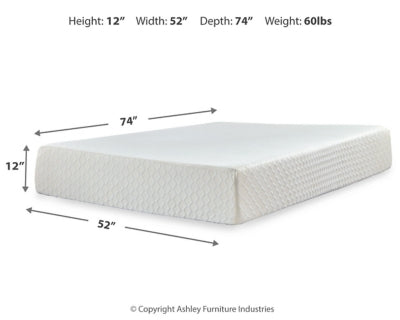 Chime 12 Inch Memory Foam Mattress in a Box - Sweet Furniture (Columbus, Ohio)