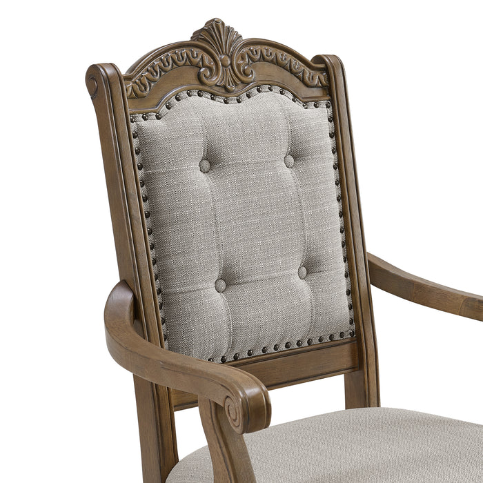 Madison Park Standard Height Dining Set in Walnut-Table and Four Chairs - Sweet Furniture (Columbus, Ohio)