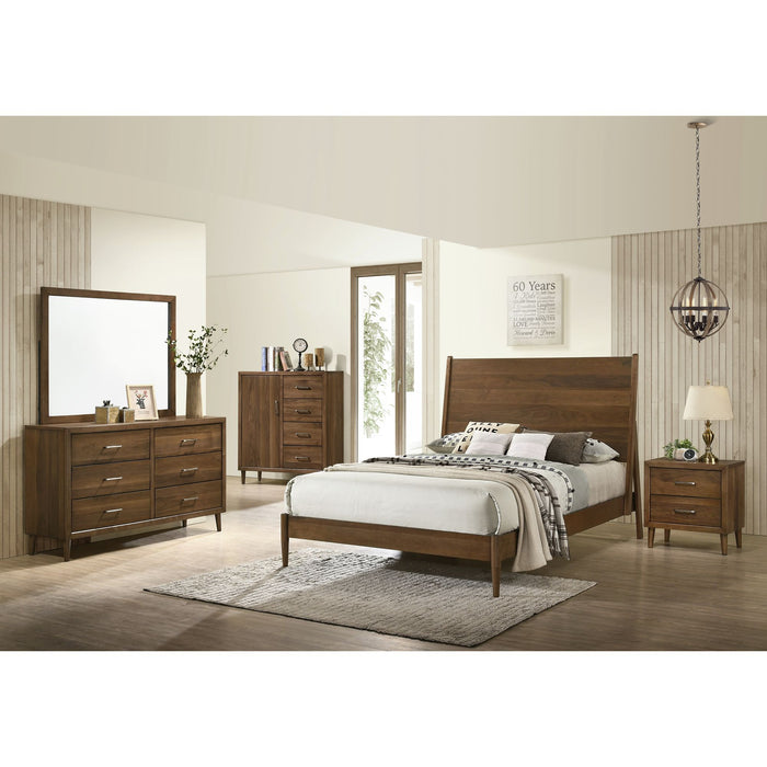 Malibu 6-Drawer Dresser in Walnut - Sweet Furniture (Columbus, Ohio)