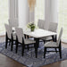 Marlene Standard Height Dining Set in Black-Table and Four Chairs - Sweet Furniture (Columbus, Ohio)