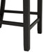 Martin Counter Side Chair with Grey Fabric - Black Finish (2 Per Carton) - Sweet Furniture (Columbus, Ohio)
