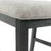 Martin Counter Side Chair with Grey Fabric - Black Finish (2 Per Carton) - Sweet Furniture (Columbus, Ohio)