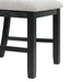 Martin Dining Side Chair with Grey Fabric - Black Finish (2 Per Carton) - Sweet Furniture (Columbus, Ohio)