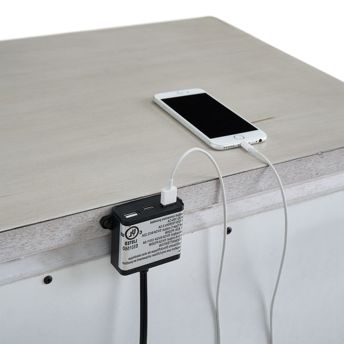 McCoy 2-Drawer Nightstand with USB - Sweet Furniture (Columbus, Ohio)