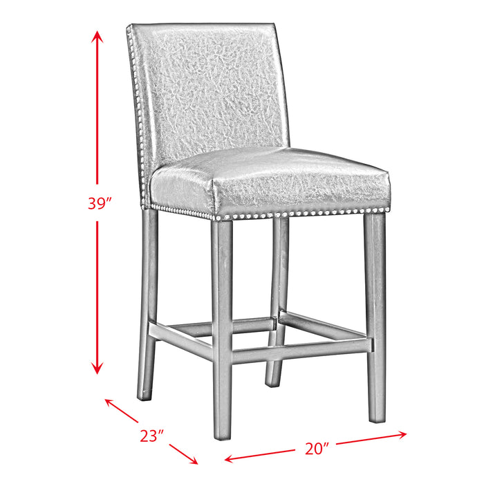 Meridian Counter Side Chair Grey (2 Per Pack) - Sweet Furniture (Columbus, Ohio)