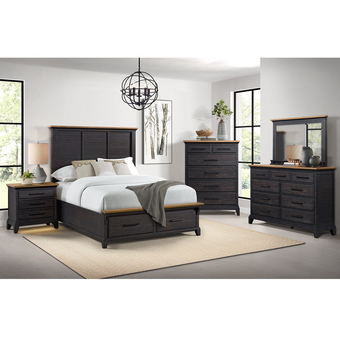 Montrose Storage Bed in Espresso & Brown - Sweet Furniture (Columbus, Ohio)