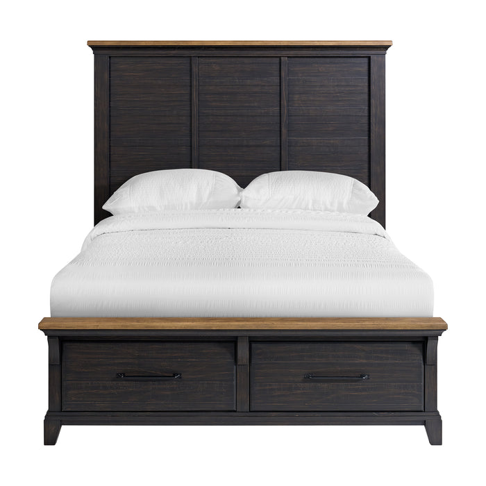 Montrose Storage Bed in Espresso & Brown - Sweet Furniture (Columbus, Ohio)