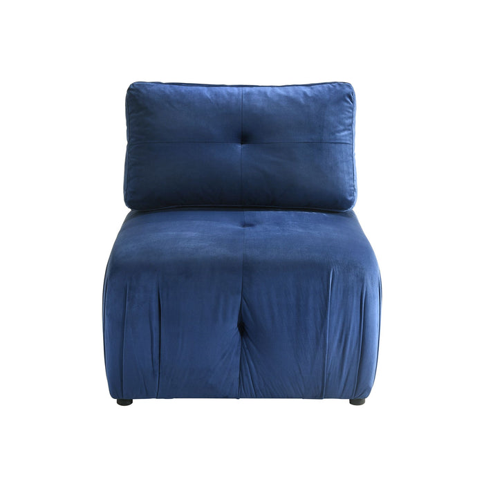 Nahla Modular Chair in Marine Dark Blue - Sweet Furniture (Columbus, Ohio)