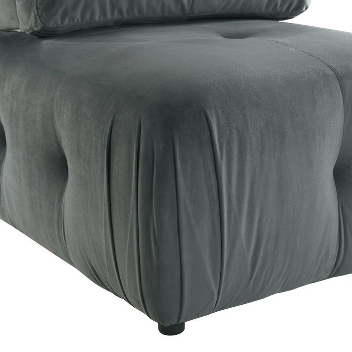 Nahla Modular Chair in Marine Light Grey - Sweet Furniture (Columbus, Ohio)