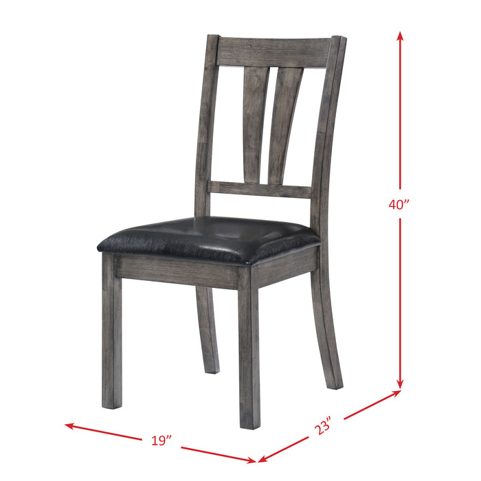 Nathan Fan Back Chair W/Pu Seat (2 Per Pack) - Sweet Furniture (Columbus, Ohio)