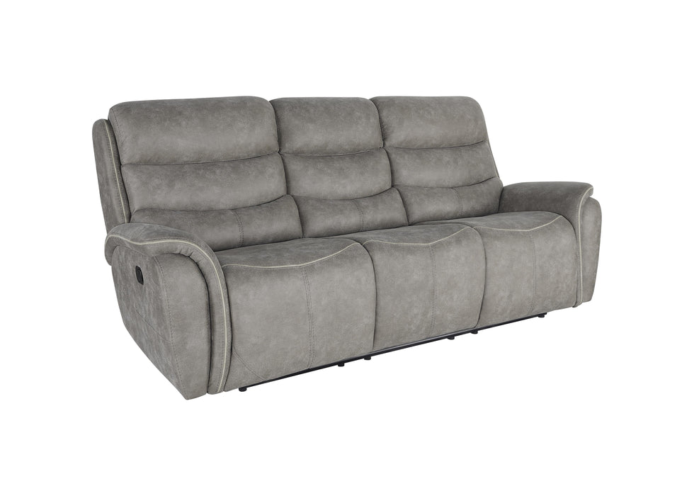 KAMARI SOFA W/DUAL RECLINER-GRAY