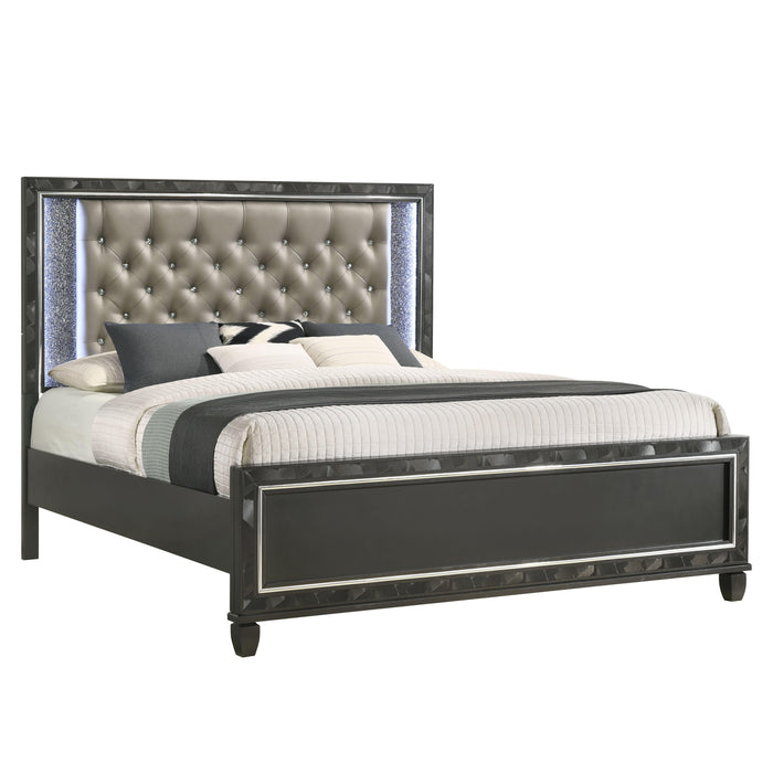 RADIANCE Eastern King-California King K HEADBOARD-BLACK PEARL