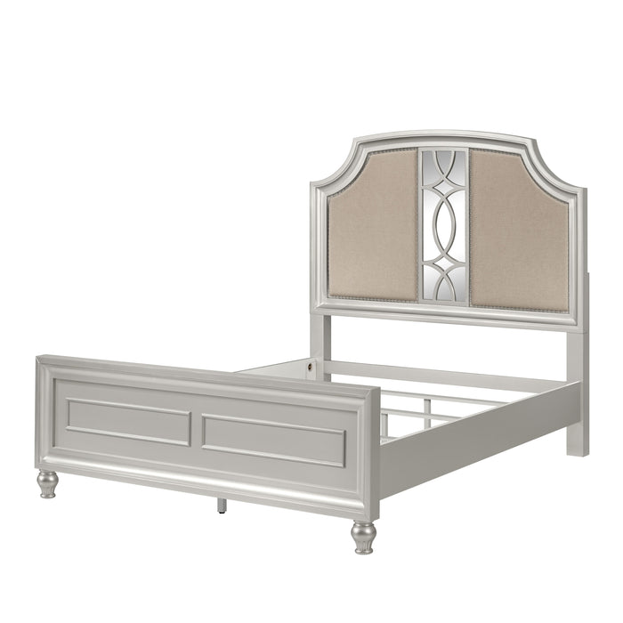 REFLECTIONS Eastern King-California King EK/WK HEADBOARD-SILVER