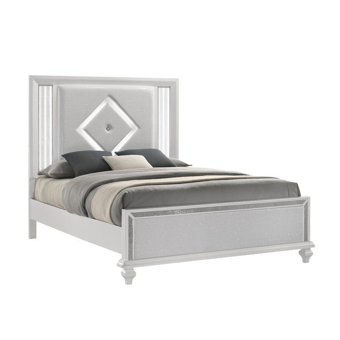STARDUST Eastern King-California King K LIGHTED HEADBOARD-WHITE