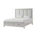 FIONA Eastern King-California King EK/WK STORAGE FOOTBOARD & SLATS- MIST GRAY - Sweet Furniture (Columbus, Ohio)