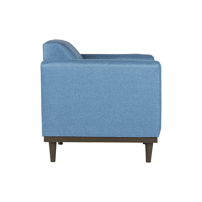 AIDEN CHAIR W/1 THROW PILLOW-BLUE