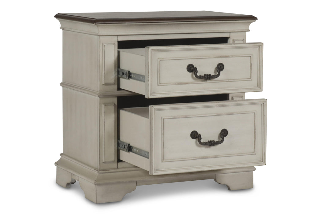 ANASTASIA NIGHTSTAND - ANT. WHITE