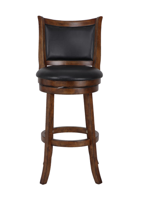 BRISTOL 29" BAR STOOL-DK BROWN W/PU SEAT