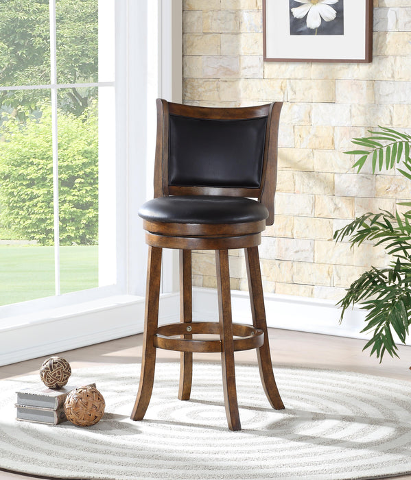 BRISTOL 29" BAR STOOL-DK BROWN W/PU SEAT