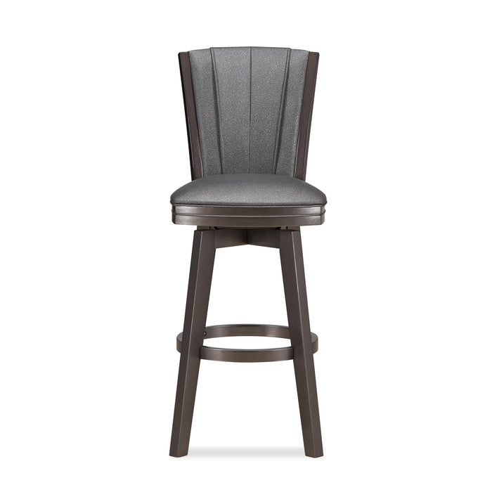 DIVA 30" SWIVEL BAR STOOL-GLITTER GRAY