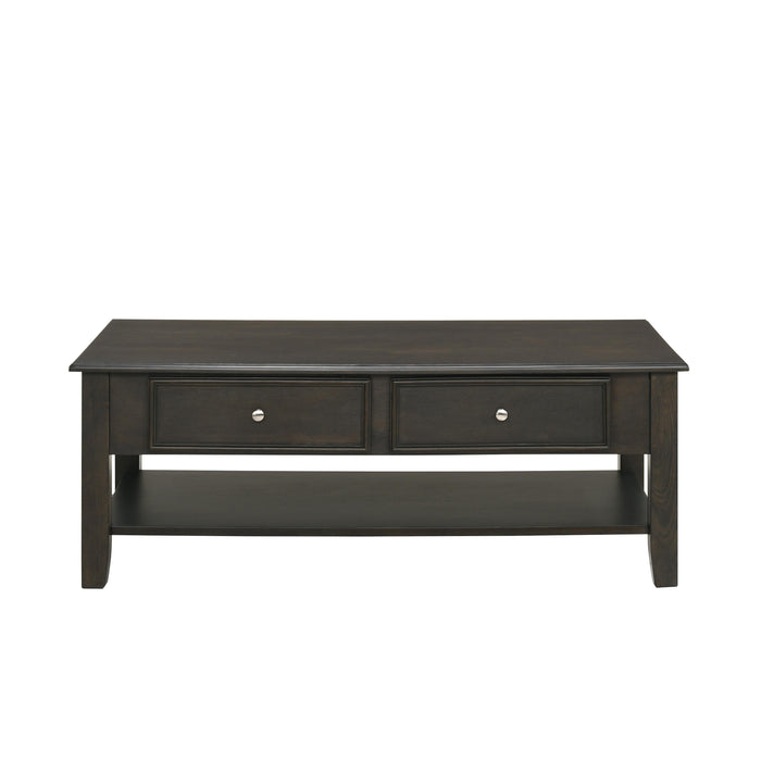 EVANDER COFFEE TABLE WITH DRAWER-ESPRESSO