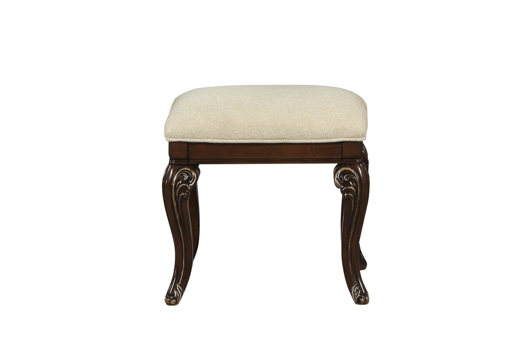 MONTECITO VANITY STOOL - CHERRY