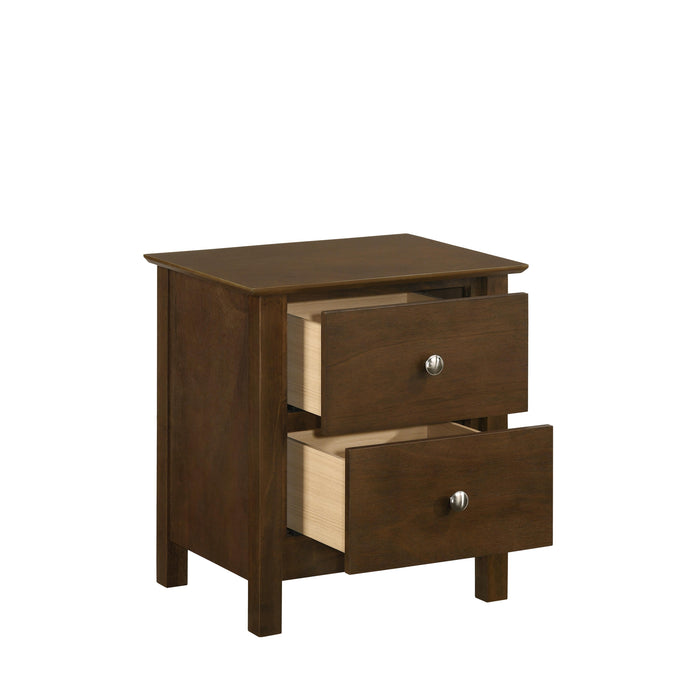 ZODIAC 2 DRAWER NIGHTSTAND-NATURAL