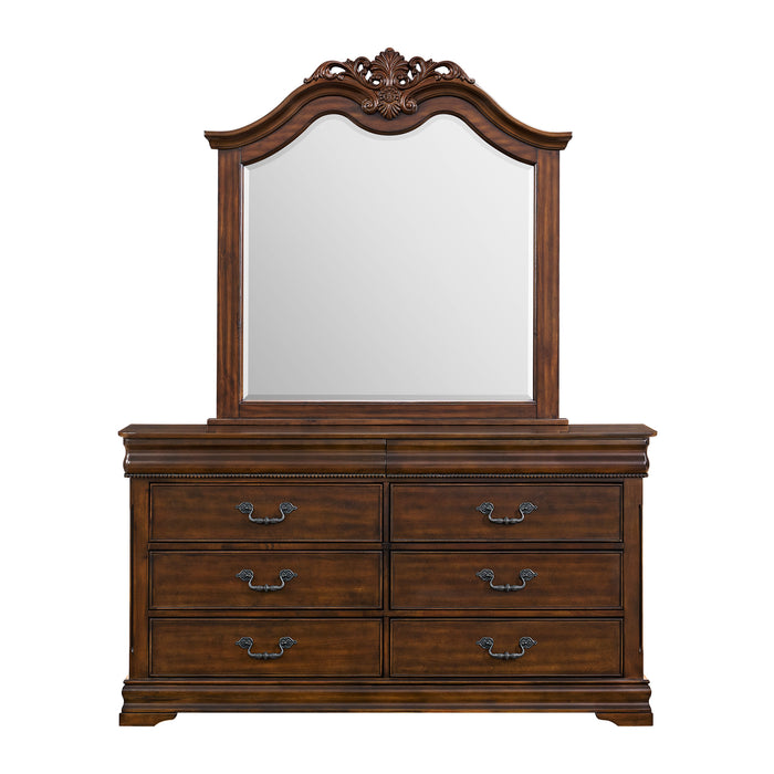 Northridge Dresser & Mirror Set in Cherry - Sweet Furniture (Columbus, Ohio)