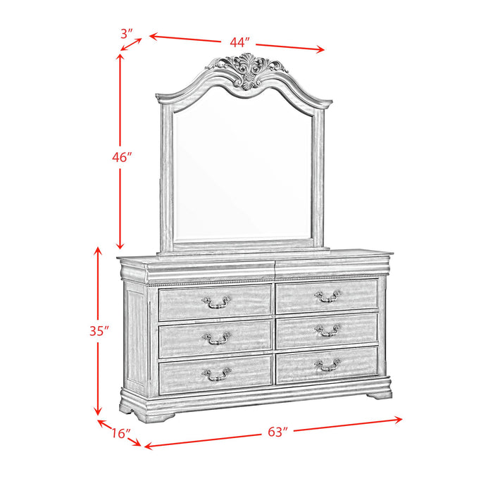 Northridge Dresser & Mirror Set in Cherry - Sweet Furniture (Columbus, Ohio)
