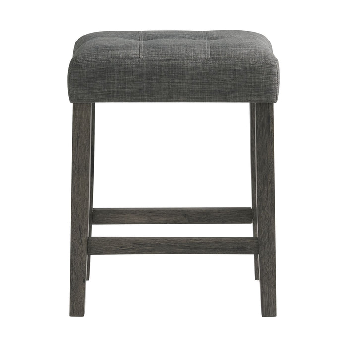 Oak Lawn Charcoal Grey Bar Table Single Pack (Table + 3 Grey Fabric Stools)