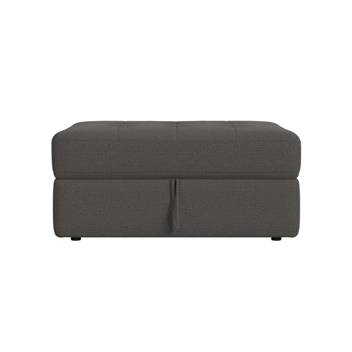 Options One Storage Ottoman in Palmer Plus Ash