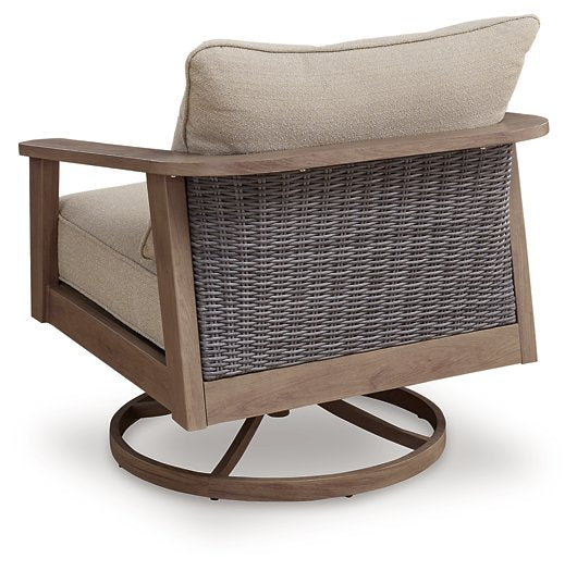 Harmony Headlands Outdoor Swivel Lounge with Cushion - Sweet Furniture (Columbus, Ohio)
