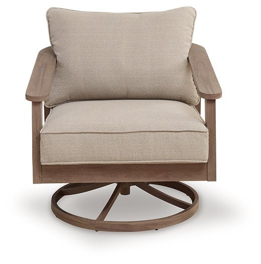 Harmony Headlands Outdoor Swivel Lounge with Cushion - Sweet Furniture (Columbus, Ohio)
