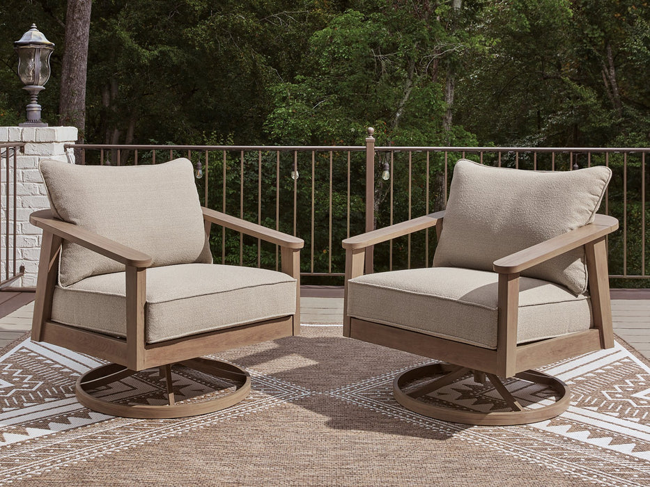 Harmony Headlands Outdoor Swivel Lounge with Cushion - Sweet Furniture (Columbus, Ohio)